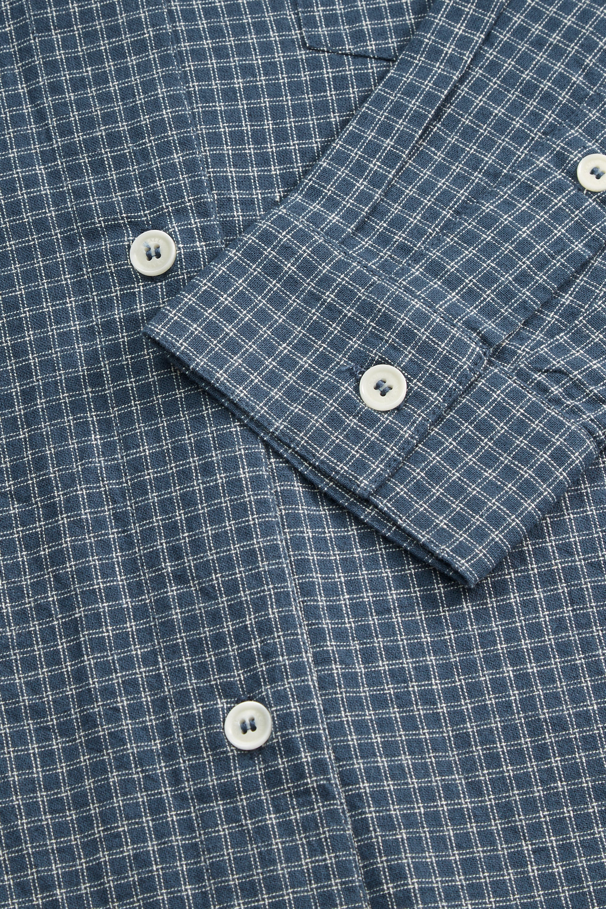 Skall Studio Edgar shirt Shirt Blue/Cream mini check